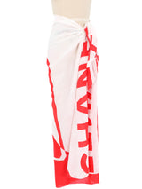 Chanel Perfume Bottle Cotton Voile Shawl Accessory arcadeshops.com