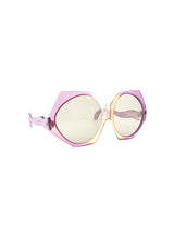 1970s Oversized Ombre Geometric Sunglasses Accessory arcadeshops.com