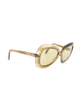 Pierre Cardin Brown Oversized Butterfly Sunglasses Accessory arcadeshops.com