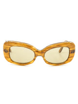 Pierre Cardin Brown Woodgrain Butterfly Sunglasses Accessory arcadeshops.com