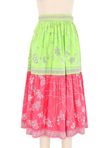 1960s Emilio Pucci Fluorescent Tiered Skirt Bottom arcadeshops.com