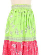 1960s Emilio Pucci Fluorescent Tiered Skirt Bottom arcadeshops.com