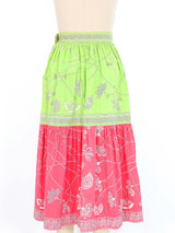 1960s Emilio Pucci Fluorescent Tiered Skirt Bottom arcadeshops.com
