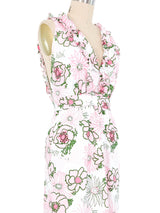 1960s Lilly Pulitzer Ruffle Maxi Dress Dress arcadeshops.com