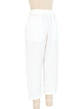 Issey Miyake Pleats Please Textured White Pants Bottom arcadeshops.com