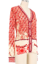 Jean Paul Gaultier Mixed Dot Print Top Top arcadeshops.com