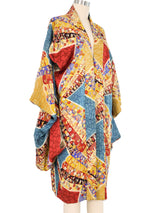 Floral Printed Silk Kimono Jacket arcadeshops.com