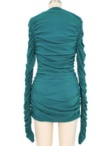 1980s Giorgio di Sant'Angelo Ruched Mesh Jacket Dress arcadeshops.com