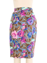 Ungaro Painted Floral Cotton Suit Suit arcadeshops.com