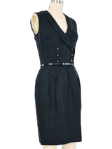 1996 Chanel Black Linen Dress Dress arcadeshops.com