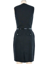 1996 Chanel Black Linen Dress Dress arcadeshops.com