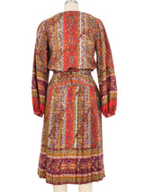 1970s Albert Nipon Paisley Ensemble Suit arcadeshops.com