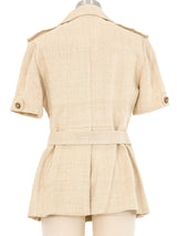 1970s Short Sleeve Safari Jacket Jacket arcadeshops.com