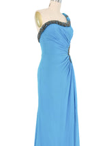 2000s Roberto Cavalli Silk Chiffon Mermaid Gown Dress arcadeshops.com