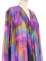 Rainbow Ombre Chiffon Jacket Jacket arcadeshops.com