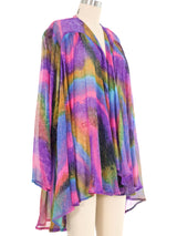 Rainbow Ombre Chiffon Jacket Jacket arcadeshops.com