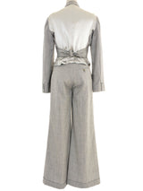 2005 Alexander McQueen Pinstripe Pant Suit Suit arcadeshops.com