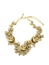 Oscar de la Renta Rose Bib Necklace Accessory arcadeshops.com