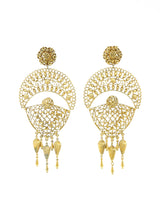 Jose And Maria Barrera Metal Lace Earrings Accessory arcadeshops.com
