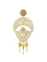 Jose And Maria Barrera Metal Lace Earrings Accessory arcadeshops.com