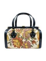 Patent Trimmed Tapestry Doctor's Bag Accessory arcadeshops.com