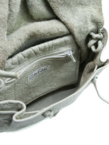 Carlos Falchi Gray Leather Buffalo Bag Accessory arcadeshops.com