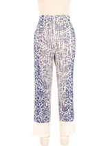 Issey Miyake Pleats Please Graphic Printed Pants Bottom arcadeshops.com