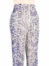 Issey Miyake Pleats Please Graphic Printed Pants Bottom arcadeshops.com