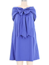 Jean Paul Gaultier Cobalt Off The Shoulder Dress Dress arcadeshops.com