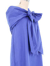 Jean Paul Gaultier Cobalt Off The Shoulder Dress Dress arcadeshops.com