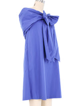 Jean Paul Gaultier Cobalt Off The Shoulder Dress Dress arcadeshops.com