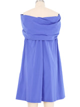 Jean Paul Gaultier Cobalt Off The Shoulder Dress Dress arcadeshops.com