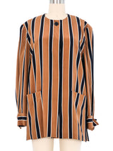 Christian Dior Striped Silk Jacket Jacket arcadeshops.com