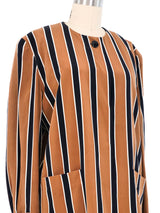 Christian Dior Striped Silk Jacket Jacket arcadeshops.com