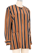 Christian Dior Striped Silk Jacket Jacket arcadeshops.com