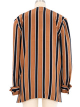Christian Dior Striped Silk Jacket Jacket arcadeshops.com