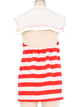 Gucci Silk Striped Sailor Top Top arcadeshops.com