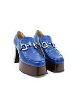 Gucci Blue Platform Loafers, 37.5 Accessory arcadeshops.com
