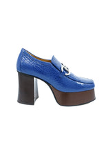 Gucci Blue Platform Loafers, 37.5 Accessory arcadeshops.com