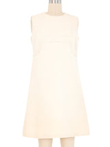 1960s Courreges Space Age Cream Mini Dress Dress arcadeshops.com
