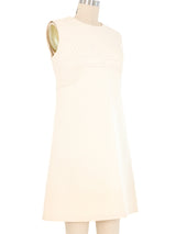 1960s Courreges Space Age Cream Mini Dress Dress arcadeshops.com