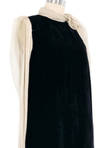 2011 Lanvin Chiffon And Velvet Mini Dress Dress arcadeshops.com