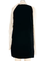 2011 Lanvin Chiffon And Velvet Mini Dress Dress arcadeshops.com
