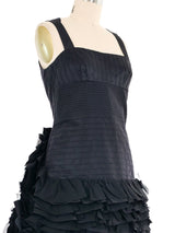 2008 Prada Ruffled Taffeta Cocktail Dress Dress arcadeshops.com