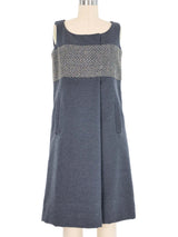 1960s Geoffrey Beene Rhinestone Embellished Wool Dress Dress arcadeshops.com