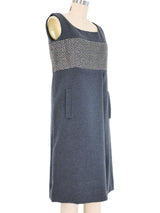 1960s Geoffrey Beene Rhinestone Embellished Wool Dress Dress arcadeshops.com