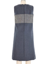 1960s Geoffrey Beene Rhinestone Embellished Wool Dress Dress arcadeshops.com