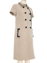 Pierre Cardin Patent Trimmed Dress Dress arcadeshops.com