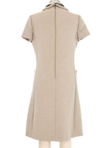 Pierre Cardin Patent Trimmed Dress Dress arcadeshops.com
