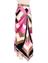 1960s Emilio Pucci Velvet Pointed Hem Skirt Bottom arcadeshops.com